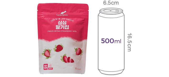[리틀스푼] 싱싱 딸기칩 13g