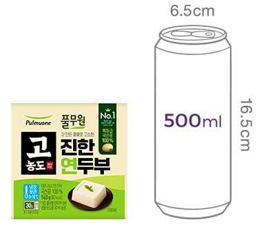 [컬리멤버스][풀무원] 특등급 국산콩 고농도 진한 연두부