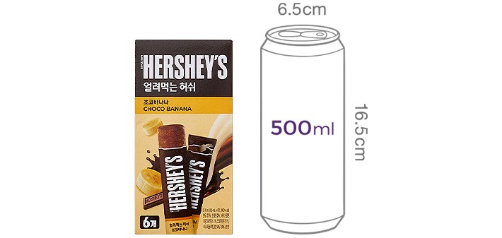 [매일] 얼려먹는 허쉬 초코바나나 (85mL X 6개입)