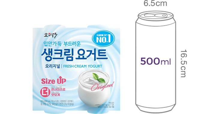 [소와나무] 생크림 요거트 (150g X 4개)