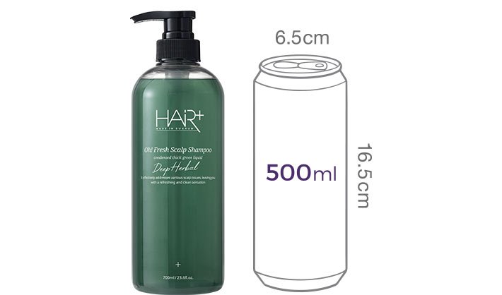 [헤어플러스] 오프레시 딥 허벌 스캘프 샴푸 700ml