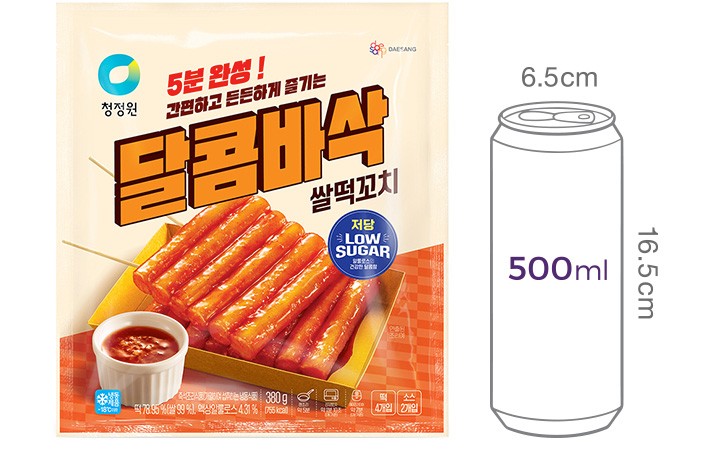 [청정원] 저당 달콤바삭 쌀 떡꼬치