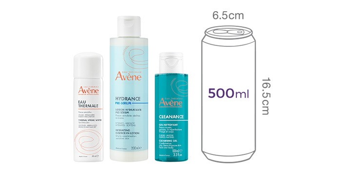 [아벤느] 민감피부 스킨케어 루틴 기획세트 (오 떼르말 50mL, 에센스 인 로션 200mL, 클리낭스 젤 100mL)