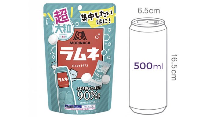 [모리나가] 라무네 포도당 캔디 60g