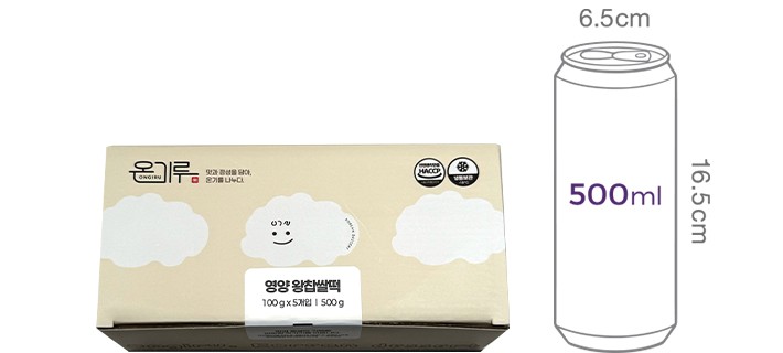 [온기루] 영양 왕찹쌀떡 (100g X 5개)