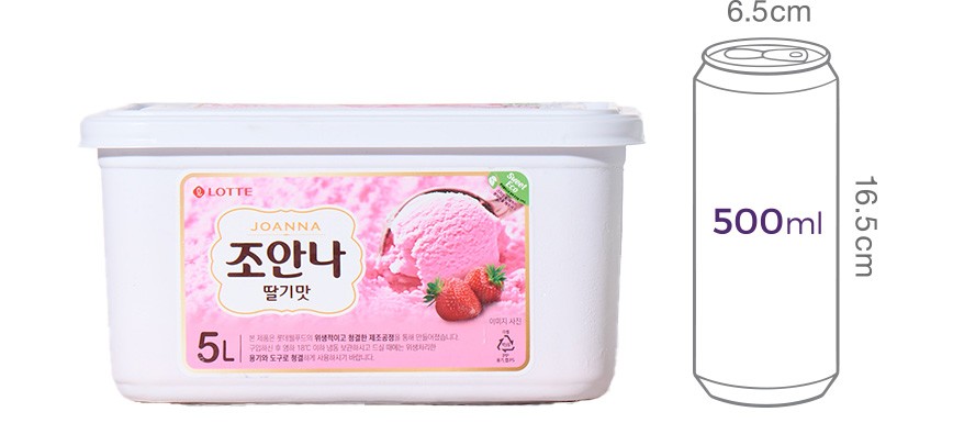 [롯데웰푸드] 조안나 딸기 5L