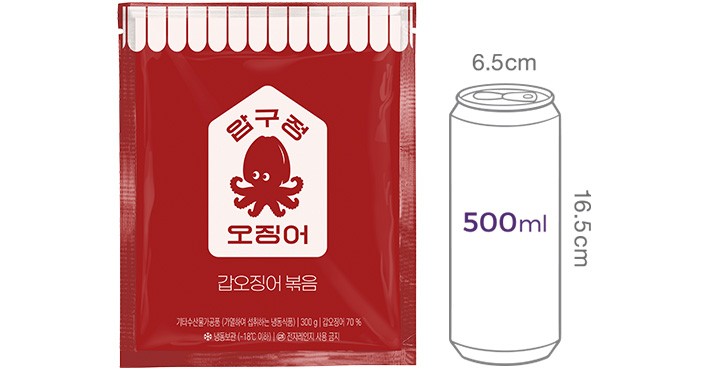 [압구정오징어] 갑오징어 볶음 300g (냉동)