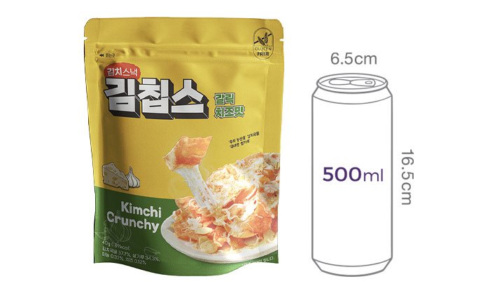 [더다믐] 김칩스 갈릭치즈맛 40g