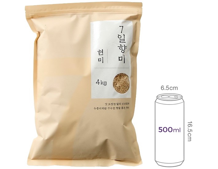 7일 향미 현미 4kg 