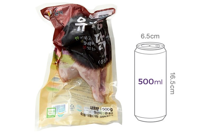 [올계] 유기농 통닭 500g (냉동)