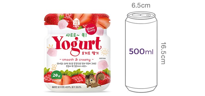 [홈앤키즈] 사르르 쏙 요거딸기 20g