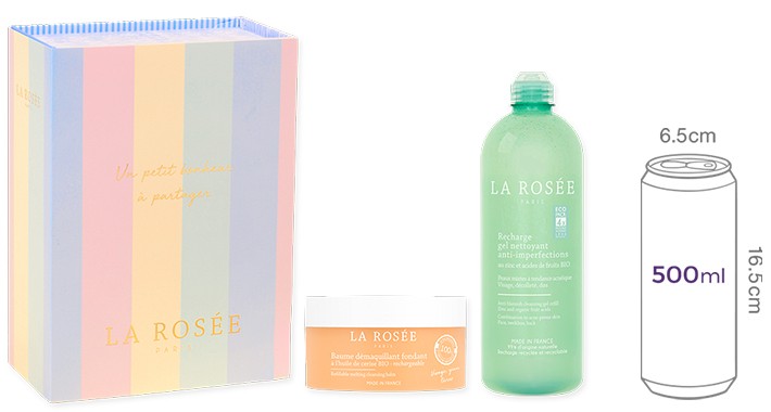 [라로제] 홀리데이 에디션 데이&나잇 클렌저 2종 세트 (퓨리파잉 클렌징 젤 400mL, 체리 딥 클렌징 밤 90mL)
