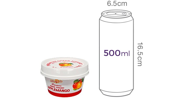 [밀키요]프리미엄 수제 그릭요거트 애플망고 100g