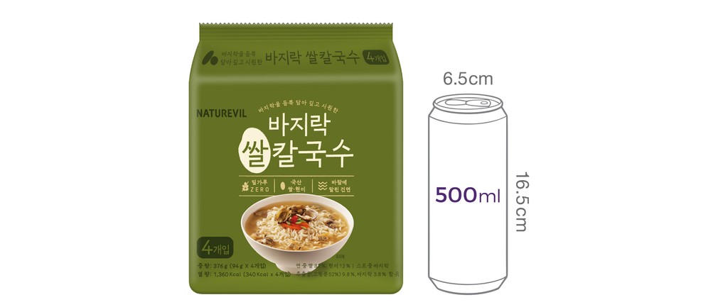 [네이처빌] 우리쌀 바지락 쌀칼국수 94g*4입
