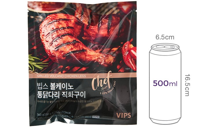 [빕스] 통닭다리 직화구이 볼케이노 360g (2입)