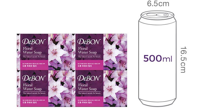 [드봉] 후레쉬릴리 비누 100g 4개입