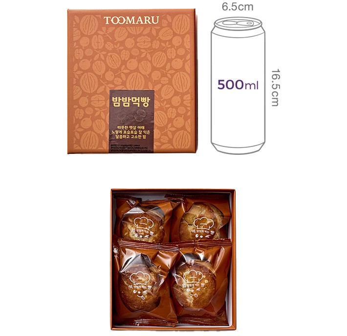[투마루] 밤 파이만쥬 4개입