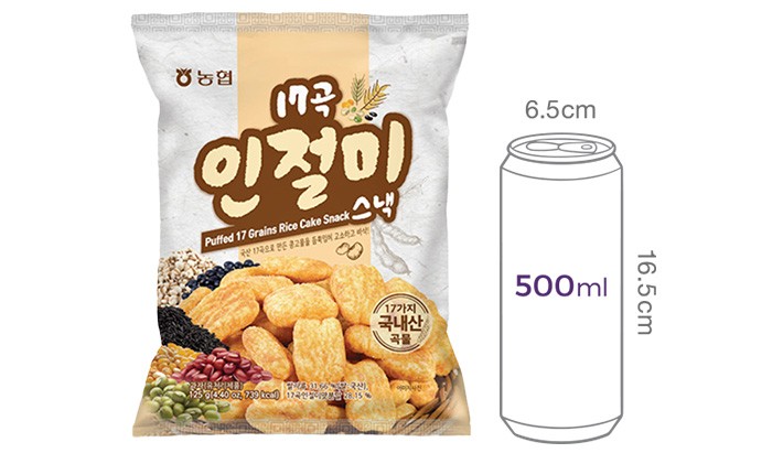 [농협] 우리쌀 17곡 인절미 스낵 125g