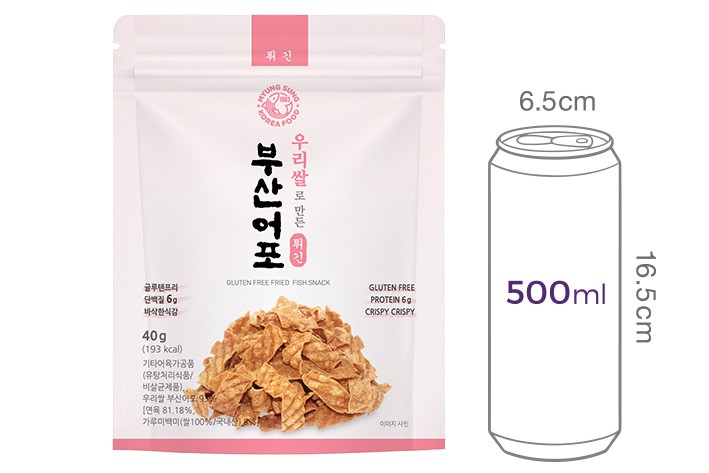 [부산어포] 우리쌀로 만든 튀긴 부산어포 40g