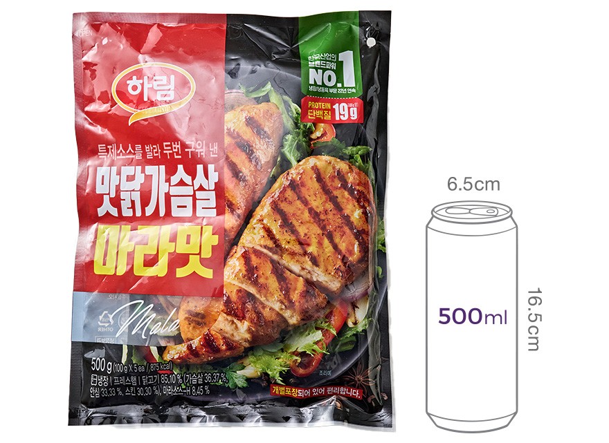 [하림] 맛닭 닭가슴살 마라맛 500g (냉장)