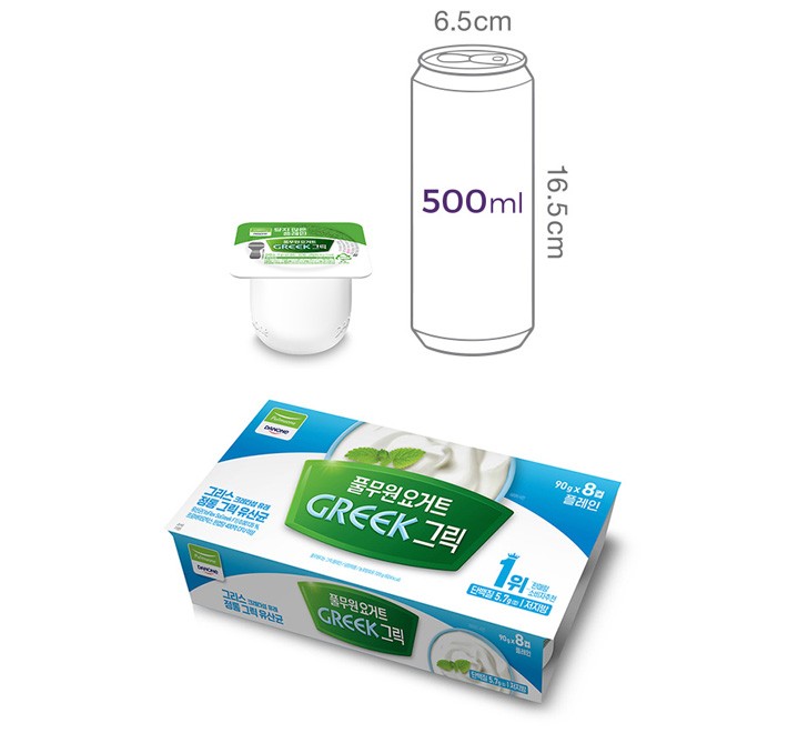 [풀무원다논] 플레인 그릭 (90gX8개입)