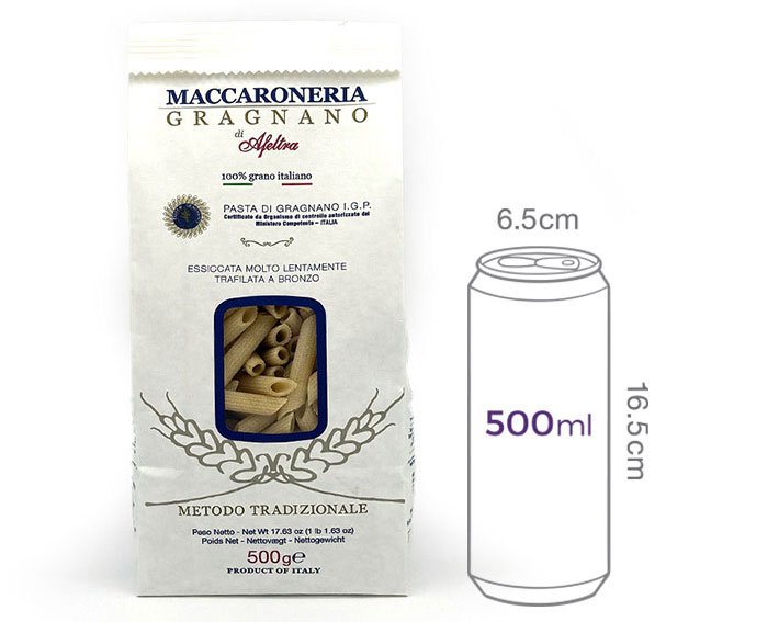 [아펠트라] 펜네 리가테 디 그라냐노 IGP 500g