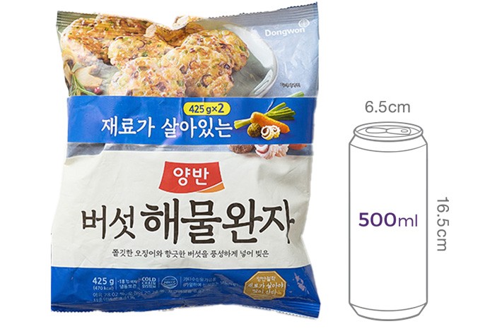 [동원] 양반 버섯해물완자 (2개입)