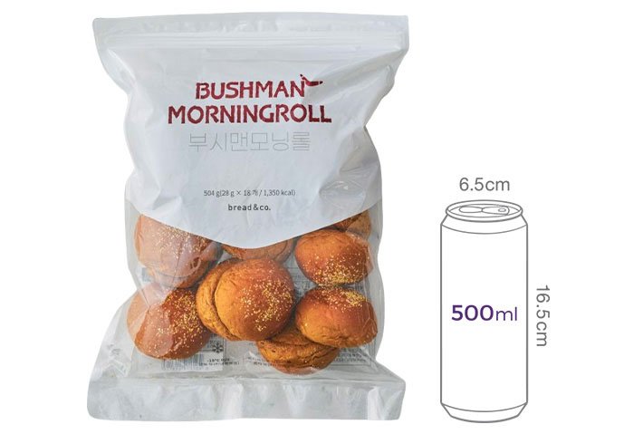 [브레댄코] 부시맨 모닝롤 (28gX18개입)