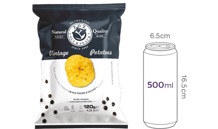 [폭스] 프리미엄 감자칩 흑후추&씨솔트 120g