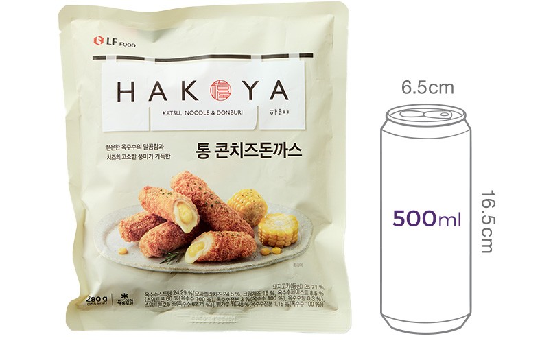 [하코야] 통 콘치즈돈까스 280g