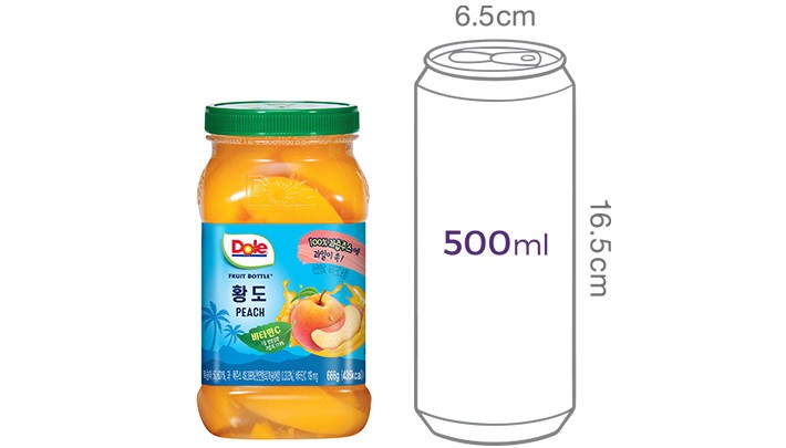 [Dole] 후룻바틀 복숭아 666g