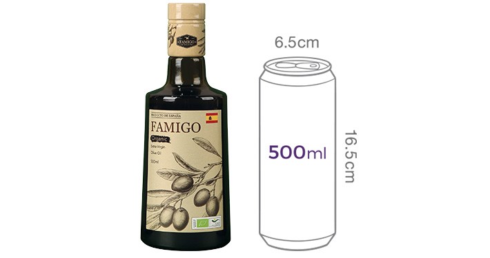 [파미고] 유기농 엑스트라 버진 올리브 오일 500mL