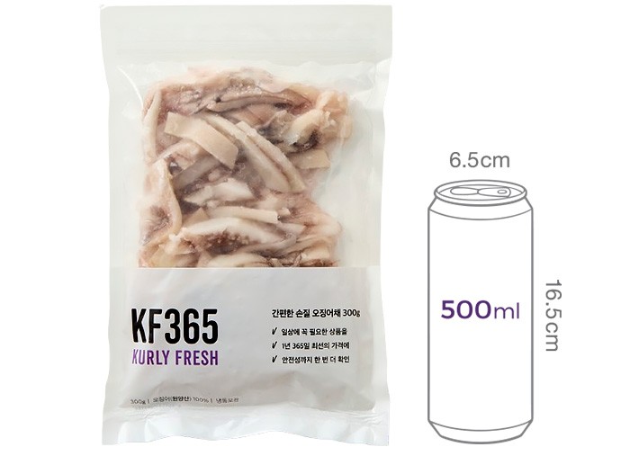 [KF365] 간편한 손질 오징어채 300g (냉동)