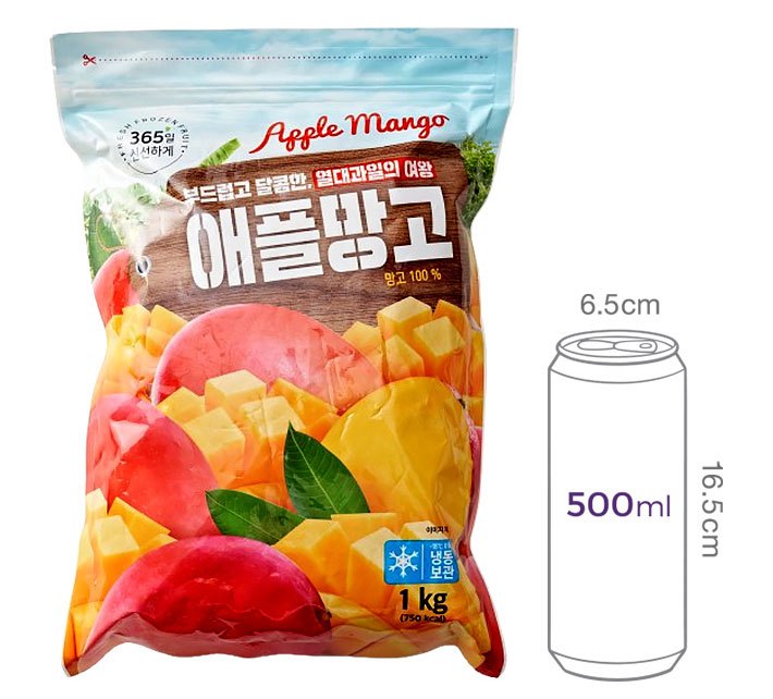 냉동 애플망고 1kg (페루산)