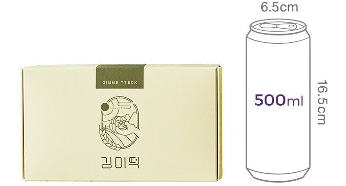 [김미떡] 저당 백앙금 미니 가래떡 400g