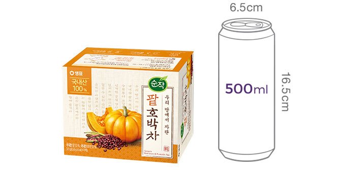 [샘표] 순작 팥호박차 티백 (0.8g X 40개)