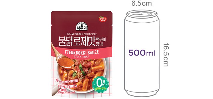 [동원] 하루미 불닭로제맛 떡볶이양념 130g