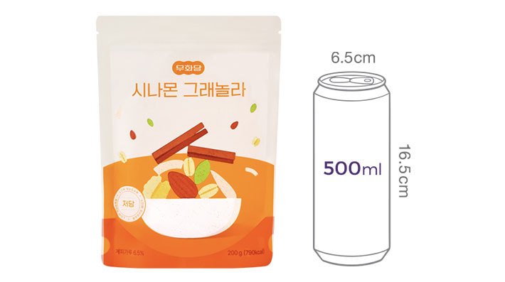 [무화당] 저당 그래놀라 (시나몬) 200g