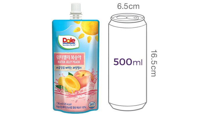 [동원] Dole 워터젤리 복숭아 130ml X 10개입