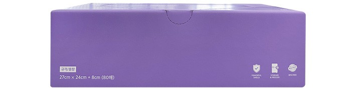 [Kurly's] BPA프리 이지 슬라이더 프레시 스탠딩 지퍼백 대형 80매