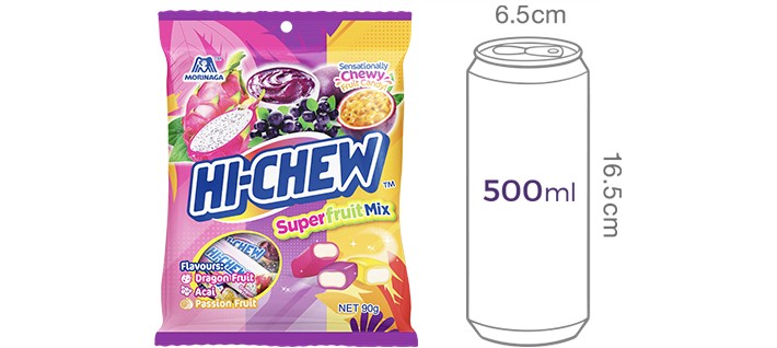 [모리나가] 하이츄 후르츠 믹스 90g
