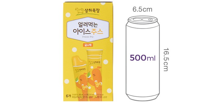[매일] 얼려먹는 아이스주스 귤&배 (85mL X 6개입)