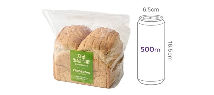 [제로브레드] 저당 호밀 식빵 500g