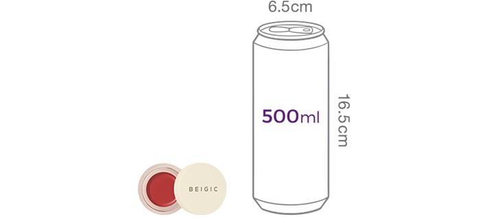 [베이지크] 플러쉬 립 앤 치크 밤 _롱 블랙