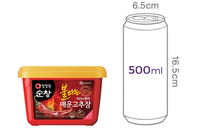 [청정원] 순창 (현미)불타는매운 고추장 450g