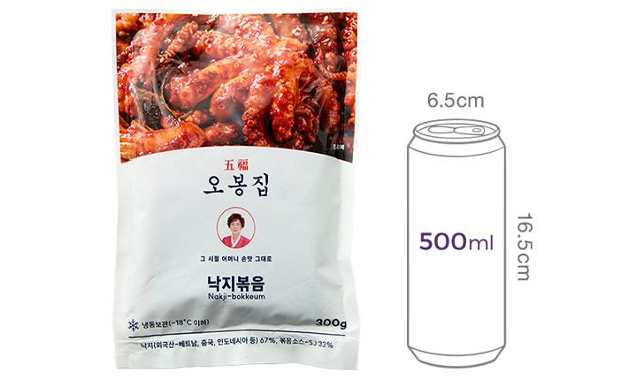 [오봉집] 낙지볶음 300g (냉동)