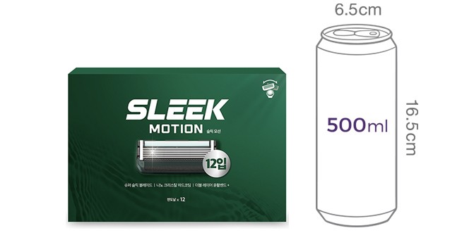 [도루코] 슬릭 모션 면도날 세트 12입