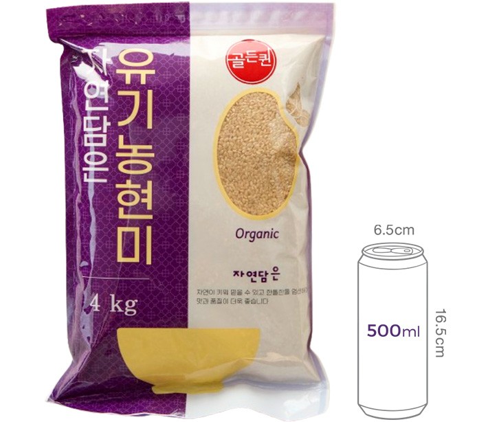 [자연담은] 유기농 골든퀸 2호 현미 4kg