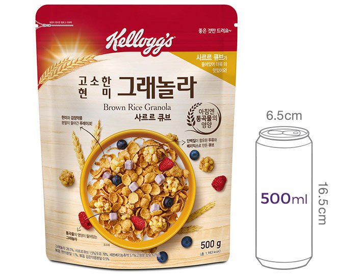[켈로그] 고소한 현미 그래놀라 500g