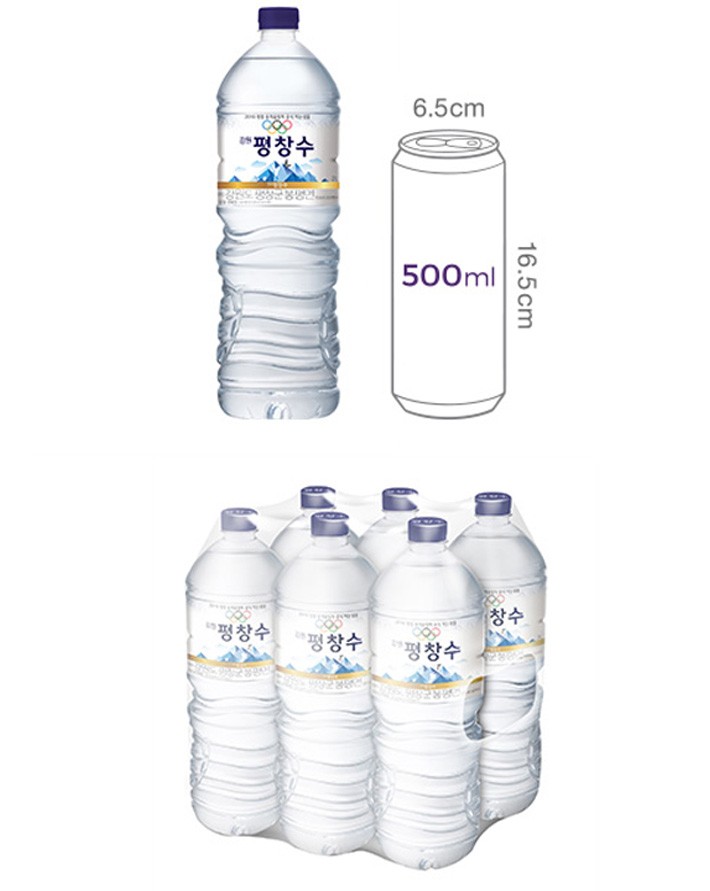 [평창수] 무라벨 생수 (2L X 6개)